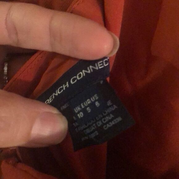 NWT French Connection Rust color mini dress with Spaghetti straps size 6 - Picture 3 of 5